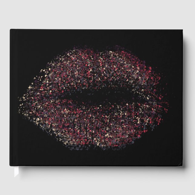 Libro De Visitas Labios de arte abstractos modernos #17 (Anverso)