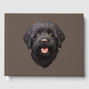 Libro De Visitas Labradoodle Perro Negro