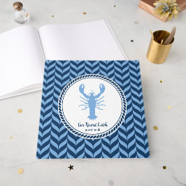 Libro De Visitas Langosta azul náutico costero