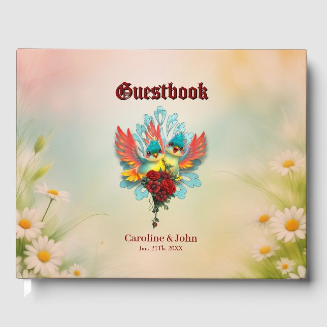 Libro De Visitas Las lindas aves de buen humor. (Anverso)