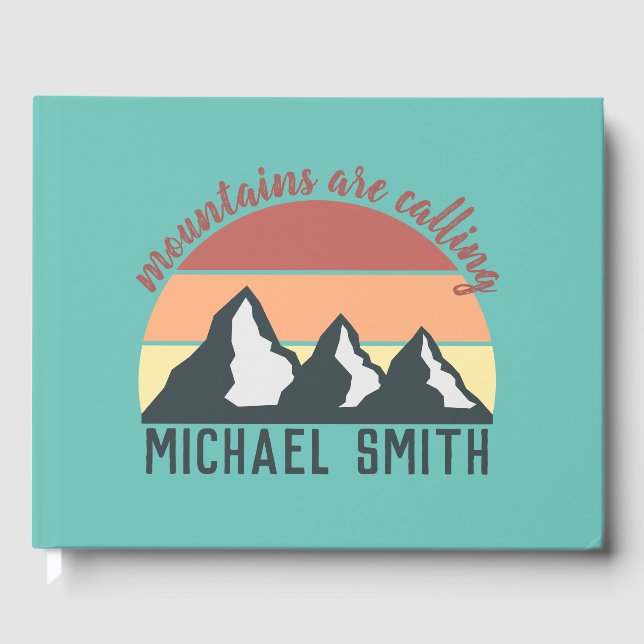 Libro De Visitas Las montañas de los pasteles de época llaman cielo (Anverso)