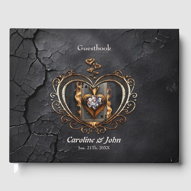 Libro De Visitas Las mujeres del corazón en llamas. (Anverso)