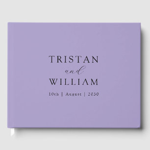 Libro De Visitas Lavanda personalizada