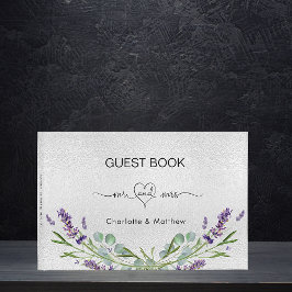 Libro De Visitas Lavender silver eucalyptus mr mrs boda