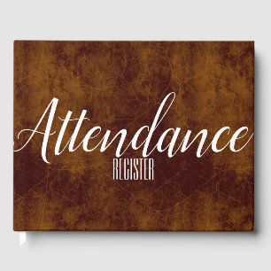 Libro De Visitas Leather look faux Registro de asistencia