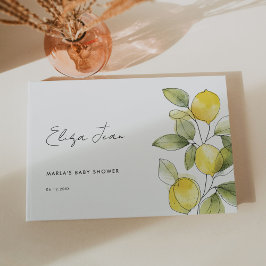 Libro De Visitas Lemon Baby Shower