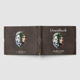 Libro De Visitas León blanco y mujer