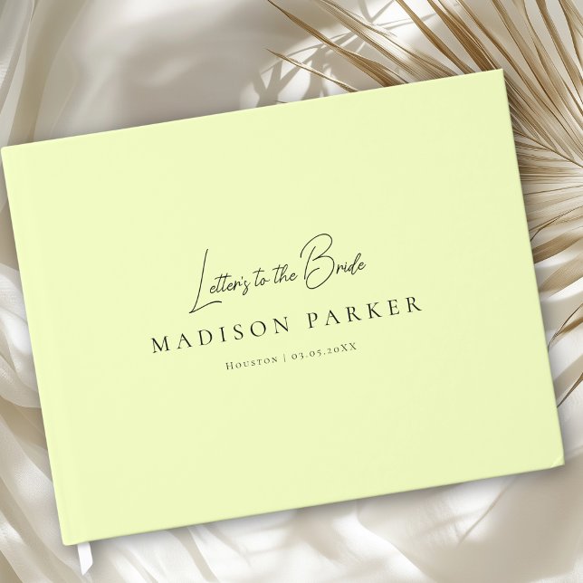 Libro De Visitas Letters to the Bride! Lemon Bridal Shower (Letters to the Bride! Lemon Bridal Shower Guest Book)