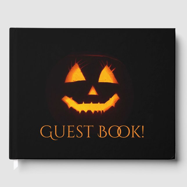 Libro De Visitas Ligero Jack O Lantern (Anverso)