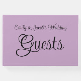 Libro De Visitas Lilac personalizado