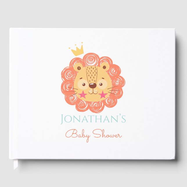 Libro De Visitas Lion Baby Shower (Anverso)