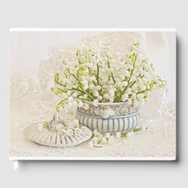 Libro De Visitas Lirio Of The Valley Guest Book (Anverso)