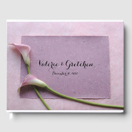 Libro De Visitas Lirios de calla rosada