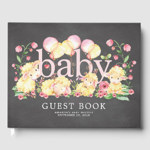 Libro De Visitas Little Lamb Baby Shower Guest Book