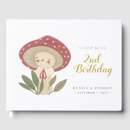Libro De Visitas Little Mushroom Guest Book