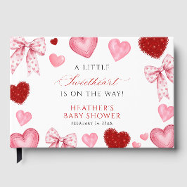 Libro De Visitas Little Sweetheart Valentines Day Baby Shower