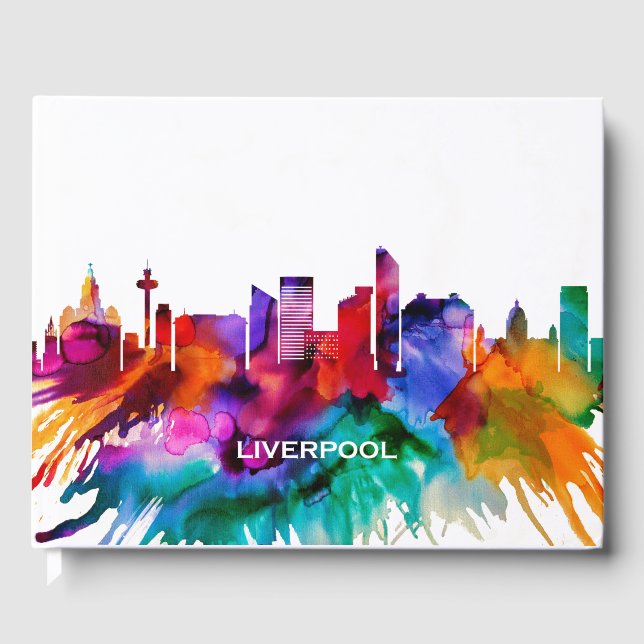 Libro De Visitas Liverpool Skyline (Anverso)