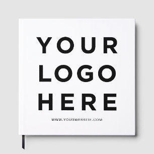Libro De Visitas Logotipo empresarial personalizado y texto corpora
