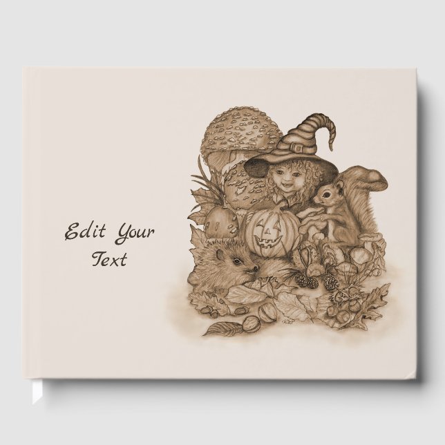 Libro De Visitas Los mejores deseos para un feliz Día de Acción de  (Anverso)