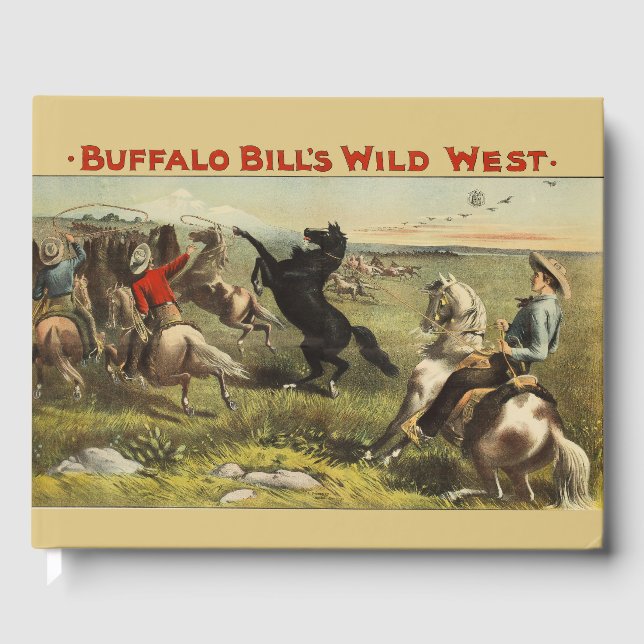 Libro De Visitas Los salvajes caballos occidentales de Buffalo Bill (Anverso)
