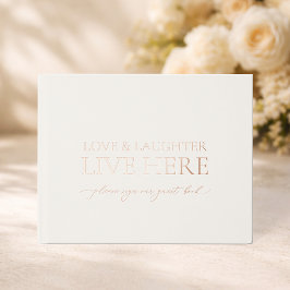 Libro De Visitas Love & Laughter Live Here Wedding