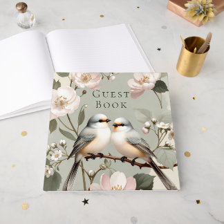 Libro De Visitas LoveBird Floral Engagement Party Guest Book