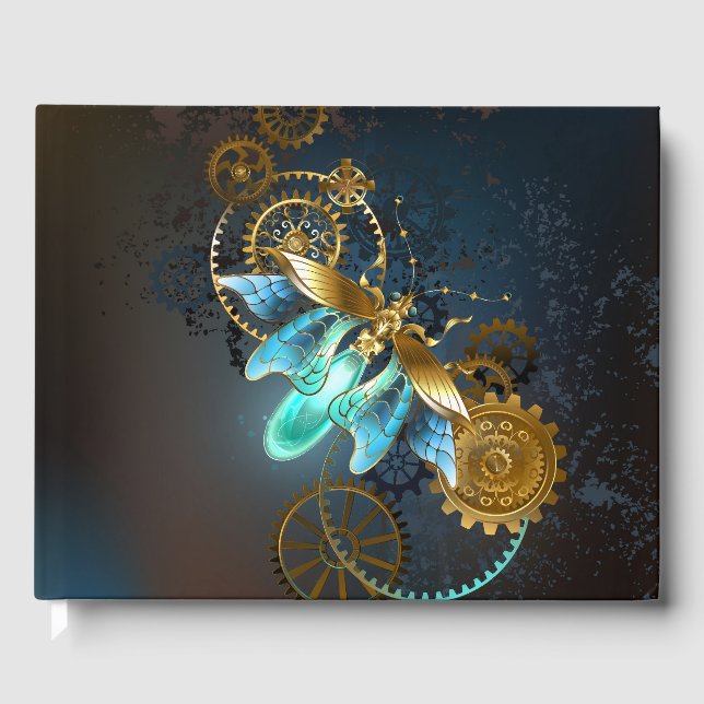 Libro De Visitas Luciérnaga de Steampunk (Anverso)