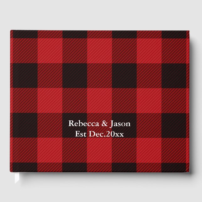 Libro De Visitas Lumberjack País Navidades Red Buffalo (Anverso)