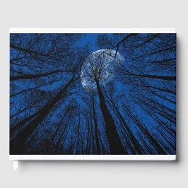 Libro De Visitas Luna en el cielo nocturno