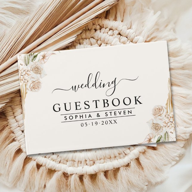 Libro De Visitas Luxurious Boho Wedding with Subtle Floral Accents (Subido por el creador)