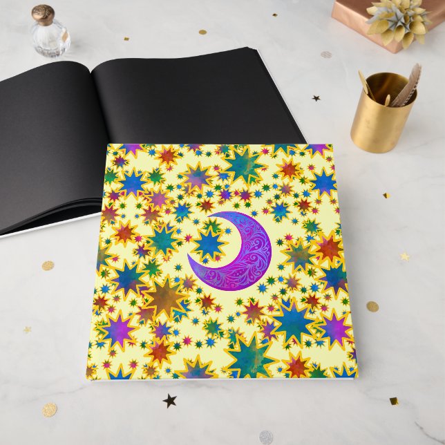 Libro De Visitas Luz del Alma de la Luna Mística (Anverso Abierto)
