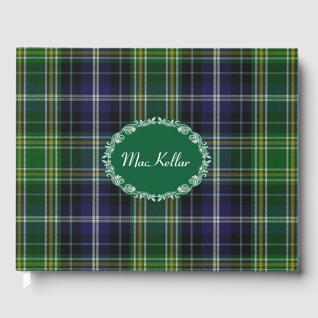 Libro De Visitas MacKellar Clan Plaid Guest Book (Anverso)