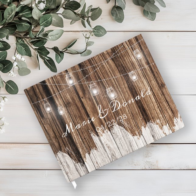 Libro De Visitas Madera Rústica y Linternas (Subido por el creador)