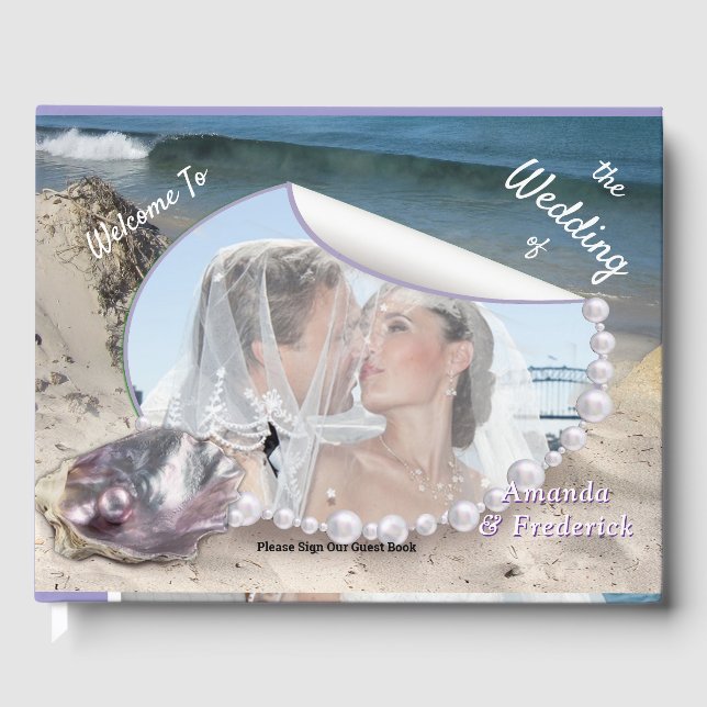 Libro De Visitas Madre de las perlas se fusionaron como nalgas líqu (Anverso)