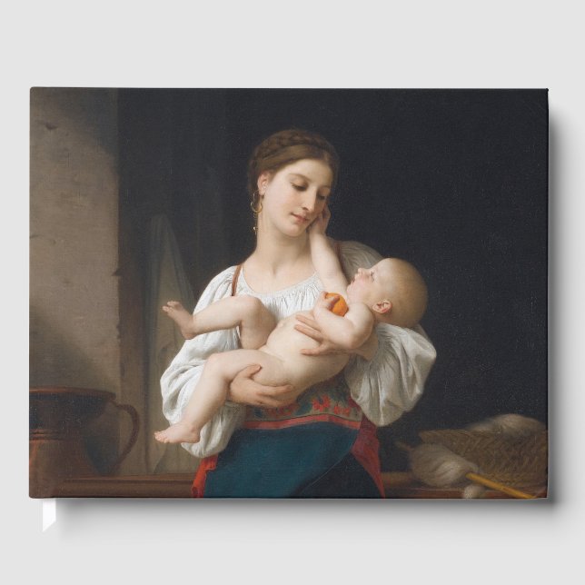 Libro De Visitas Madre e hijo (por Bouguereau) (Anverso)