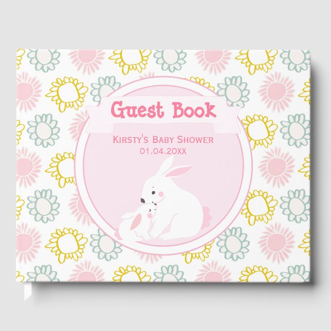 Libro De Visitas Madre y bebé | BABY SHOWER (Anverso)