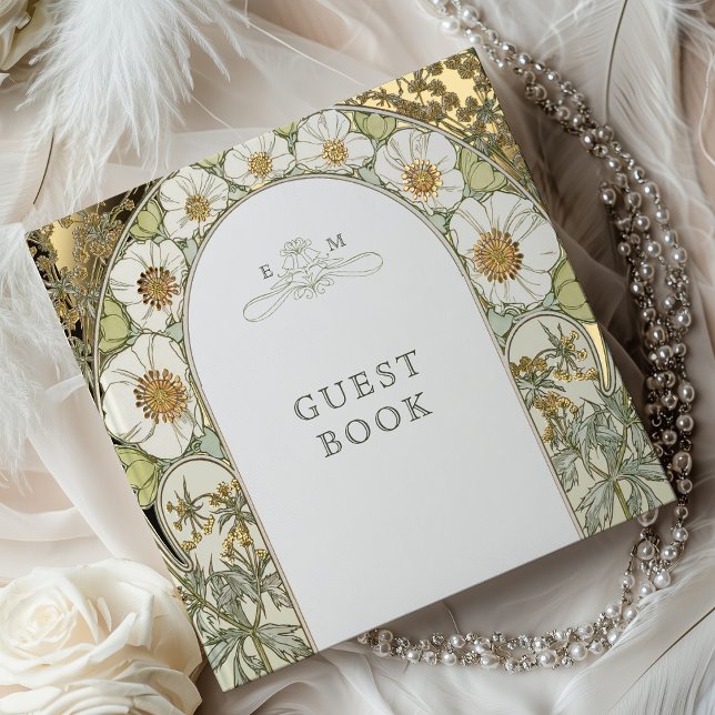Libro De Visitas Magnolia Boda Art Nouveau (Subido por el creador)