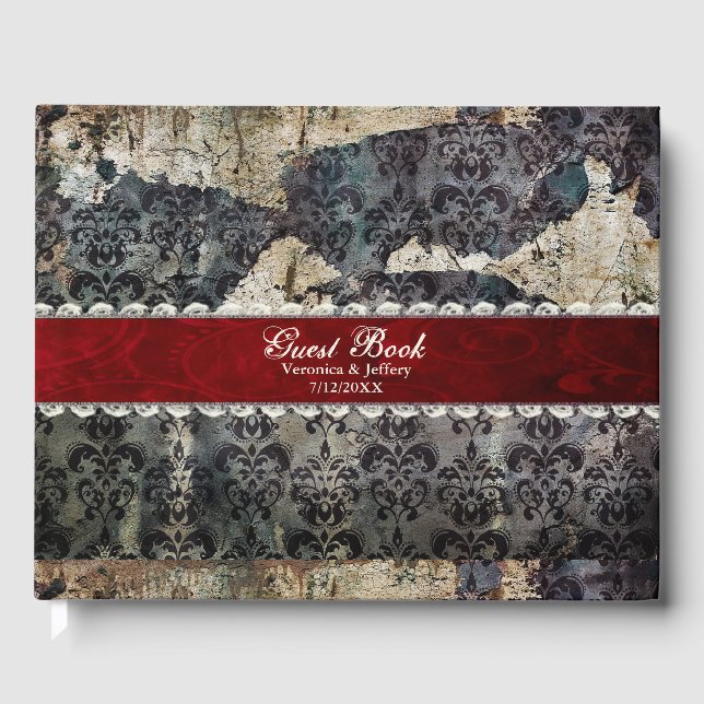 Libro De Visitas Mala Boda Gótica Damáscara (Anverso)