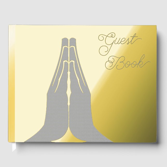 Libro De Visitas Manos en oración (Anverso)