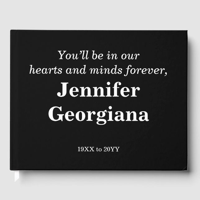 Libro De Visitas Manual básico y respetable para funerales/monument (Anverso)