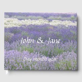 Libro De Visitas Manual de Boda de Lavender Field