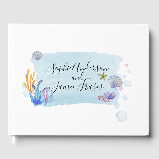 Libro De Visitas Manual de Bodas de Seashells (Anverso)