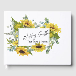 Libro De Visitas Manual de escritura a mano de Eucalyptus Sunflower