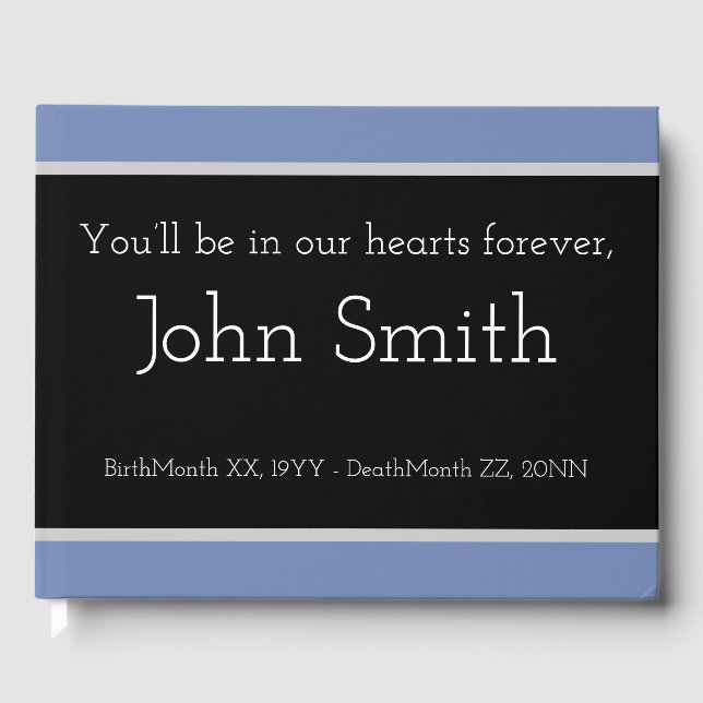 Libro De Visitas Manual de Recuerdos básico y personalizado (Anverso)