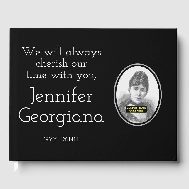 Libro De Visitas Manual de Recuerdos sencillo y personalizado (Anverso)