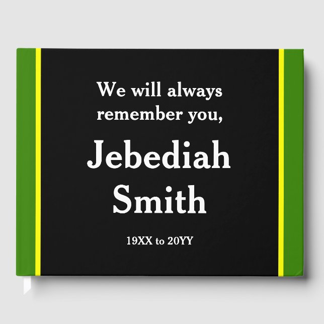 Libro De Visitas Manual de Recuerdos sencillo y respetable (Anverso)