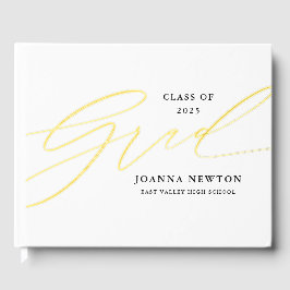 Libro De Visitas Manual de Relieve metalizado de Graduación de Guió