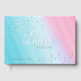 Libro De Visitas Manual de Relieve metalizado de la acuarela del Ba