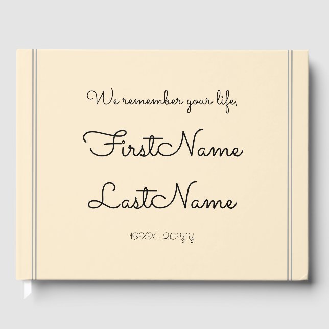 Libro De Visitas Manual de simpatía mínimo y personalizado (Anverso)