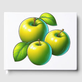 Libro De Visitas Manzanas verdes brillantes